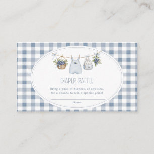 Blueberry Berry Sweet Clothesline Baby Shower Informatiekaartje