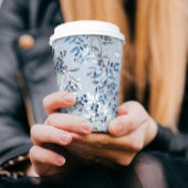 Blueberry Berry Waterverf Pattern Papieren Bekers