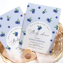 Blueberry Berry zoet baby shower