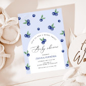 Blueberry Berry zoet baby shower Kaart