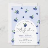 Blueberry Berry zoet baby shower Kaart (Voorkant)