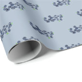 Blueberry Berry Zoet Verjaardagsfeest Fruit Zomer Cadeaupapier (Rol Hoek)