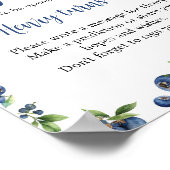 Blueberry Berry Zoete Verjaardag Tijd Capsule Teke Poster (Hoek)