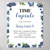 Blueberry Berry Zoete Verjaardag Tijd Capsule Teke Poster (Voorkant)