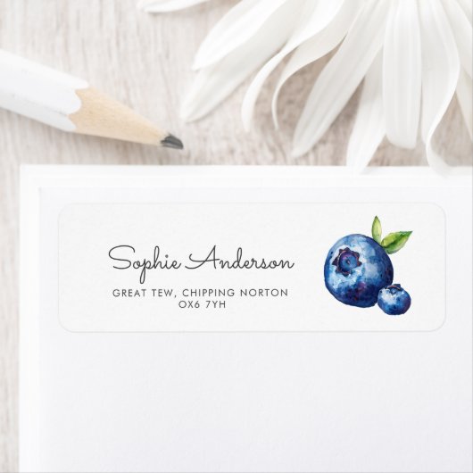 Blueberry Berry zoete zomer Etiket (Insitu)