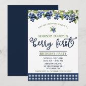Blueberry, Berry's eerste verjaardagsfeestje Kaart (Voorkant / Achterkant)