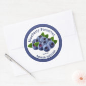 Blueberry bewaart 3" Circle Food Label (Envelop)