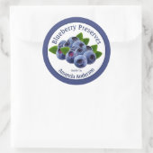 Blueberry bewaart 3" Circle Food Label (Tas)