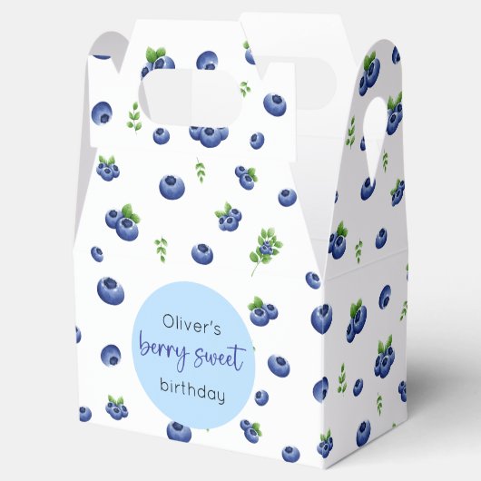 Blueberry Birthday Berry Sweet Bedankdoosjes (Geopend)