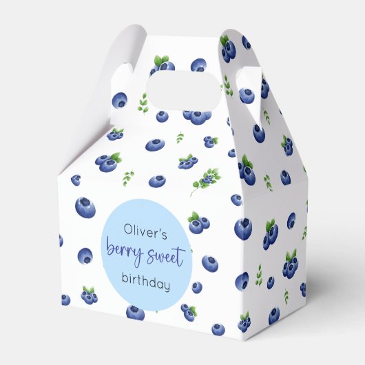 Blueberry Birthday Berry Sweet Bedankdoosjes (Voorkant Zijde)