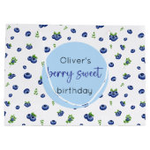 Blueberry Birthday Berry Sweet Large Gift Bag Groot Cadeauzakje (Achterkant)