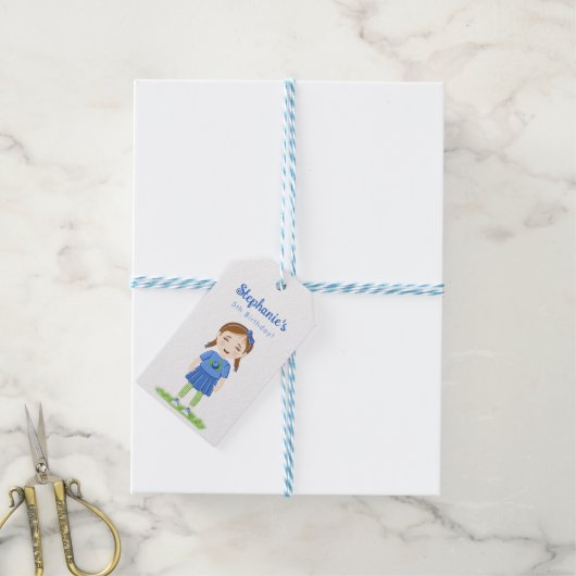 Blueberry Birthday Cadeaulabel (Met Touw)