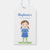 Blueberry Birthday Cadeaulabel (Voorkant)