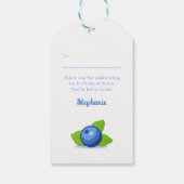 Blueberry Birthday Cadeaulabel (Achterkant)