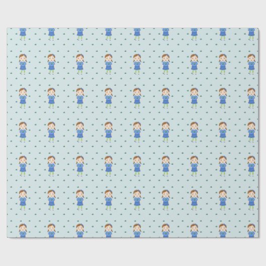 Blueberry Birthday Cadeaupapier (Vlak)