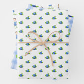 Blueberry Birthday Inpakpapier Vel (In situ)