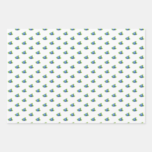 Blueberry Birthday Inpakpapier Vel (Voorkant)