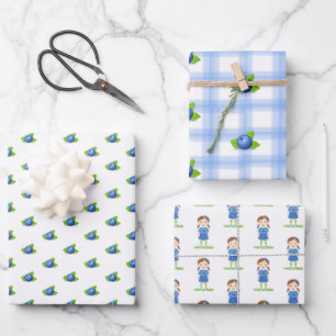 Blueberry Birthday Inpakpapier Vel