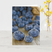 Blueberry Birthday Kaart (Gele Bloem)