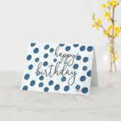 Blueberry Birthday Kaart (Gele Bloem)