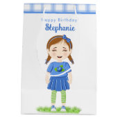 Blueberry Birthday Medium Cadeauzakje (Achterkant)