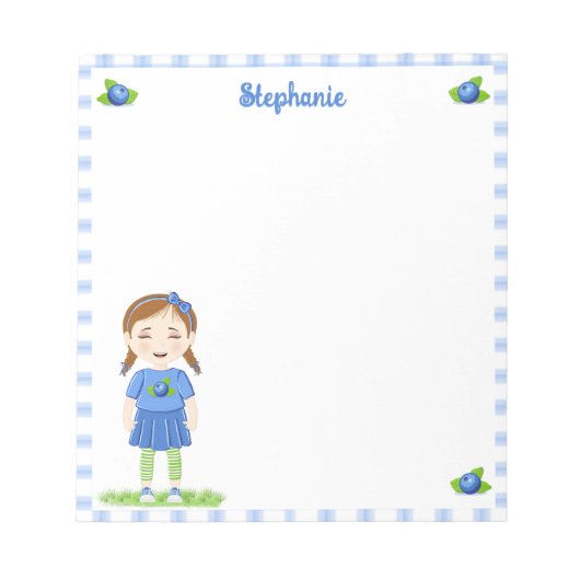 Blueberry Birthday Notitieblok (Voorkant)