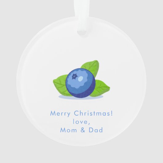 Blueberry Birthday Ornament (achterkant)
