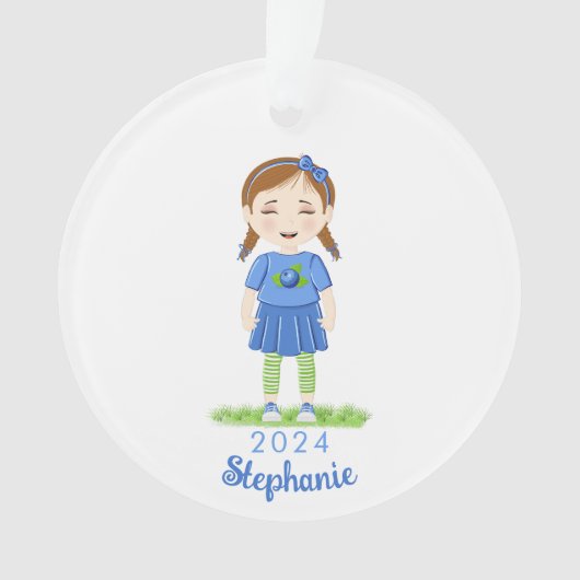 Blueberry Birthday Ornament (voorkant)