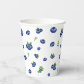 Blueberry Birthday Papieren Bekers (Achterkant)