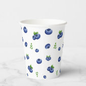 Blueberry Birthday Papieren Bekers (Rechts)
