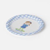 Blueberry Birthday Papieren Bordje (Gekanteld)