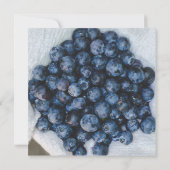 Blueberry Birthday Party Kaart (Achterkant)