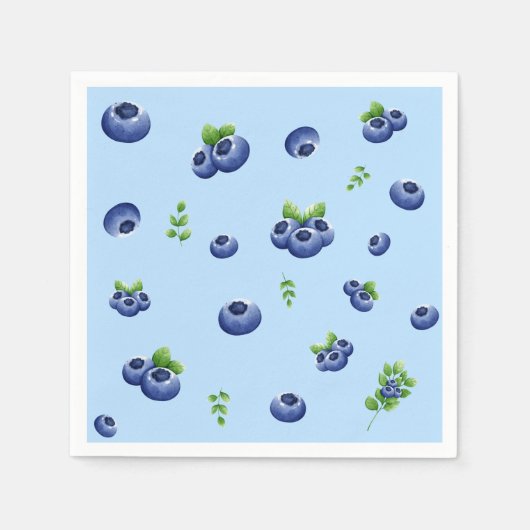 Blueberry Birthday Servet (Voorkant)