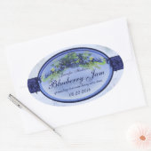 Blueberry bliklabel 3a ovale sticker (Envelop)
