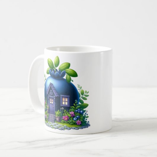 Blueberry Bliss Coffee Cup Koffiemok (Voorkant links)