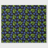 Blueberry Bliss: Het Ontwerp van het Patroon van h Cadeaupapier (Vlak)