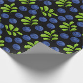 Blueberry Bliss: Het Ontwerp van het Patroon van h Cadeaupapier (Hoek)
