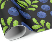 Blueberry Bliss: Het Ontwerp van het Patroon van h Cadeaupapier (Rol Hoek)