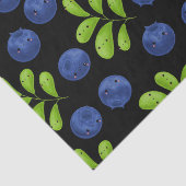 Blueberry Bliss: Het Ontwerp van het Patroon van h Tissuepapier (Detail)