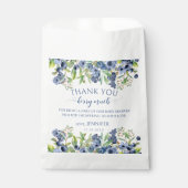 Blueberry bloemenbabyboy douche snoep gunsttassen bedankzakje (Voorkant)