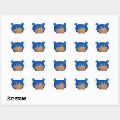 Blueberry Blondine Sticker! Ronde Sticker (Vel)