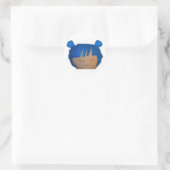 Blueberry Blondine Sticker! Ronde Sticker (Tas)