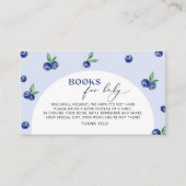 Blueberry boeken voor baby ticket informatiekaartje (Voorkant)