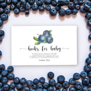 Blueberry - boeken voor baby ticket informatiekaartje