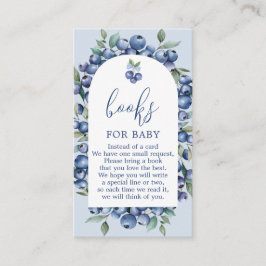 Blueberry Books for Baby Request Card Informatiekaartje