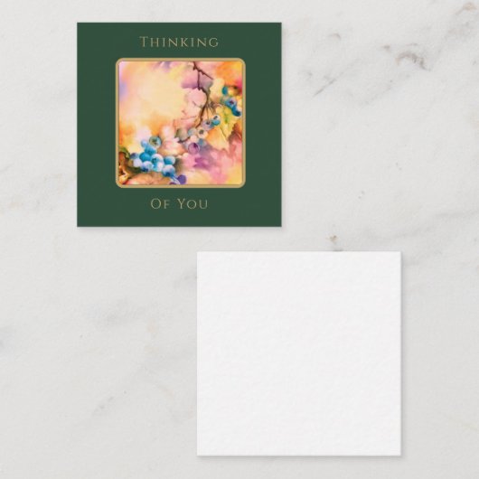 Blueberry Botanical Greeting Card Series Notitiekaartje (Voorkant / Achterkant)