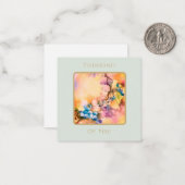 Blueberry Botanical Greeting Card Series Notitiekaartje (Voorkant / Achterkant in situ)