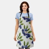 Blueberry Botanical Naadloos Schort (Gedragen)