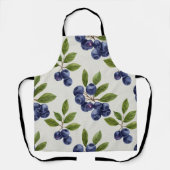 Blueberry Botanical Naadloos Schort (Voorkant)