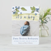 Blueberry Boy Aankondiging (Staand voorkant)